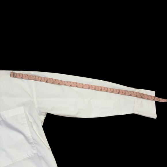 Abercrombie & Fitch Oversized White Button Down Blouse Women’s XS Old Money Top - Picture 9 of 10